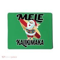 Mele Kalikimaka Surfing Santa Christmas Mousepad thumb 0