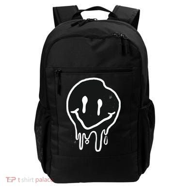Melting Black And White Smile Face Backpack