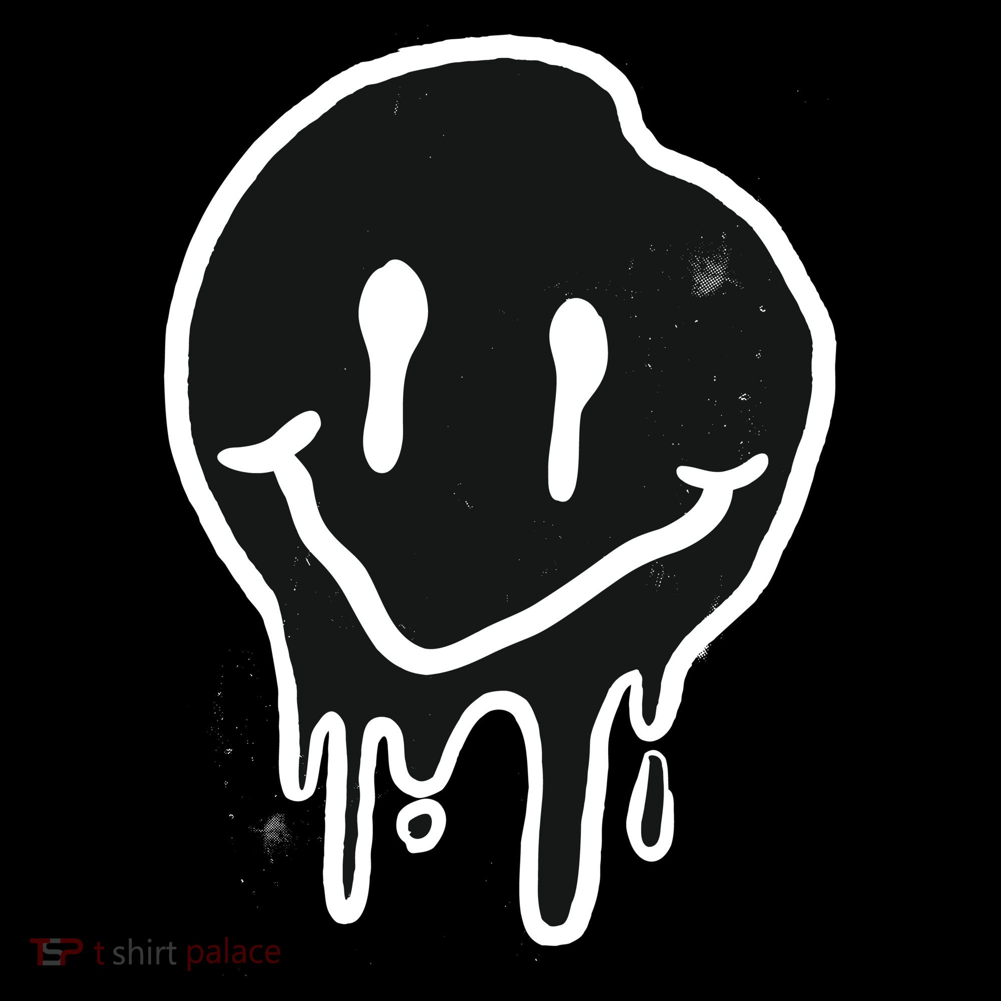 Melting Black And White Smile Face Backpack