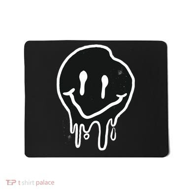 Melting Black And White Smile Face Mousepad