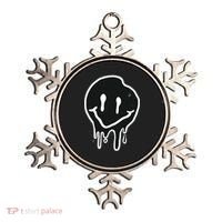 Melting Black And White Smile Face Ornament thumb 0