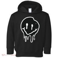 Melting Black And White Smile Face Toddler Hoodie thumb 0