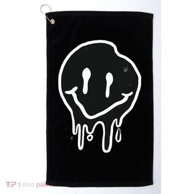 Melting Black And White Smile Face Golf Towel