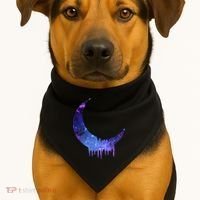 Melting Moon  USA-Made Doggie Bandana thumb 1