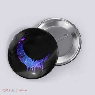 Melting Moon  Button