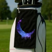 Melting Moon  Golf Towel thumb 2