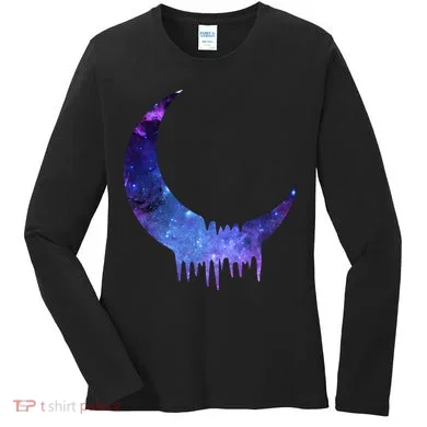 Melting Moon  Women's Long Sleeve Shirt