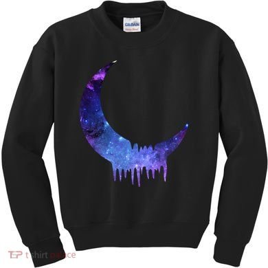 Melting Moon  Kids Sweatshirt