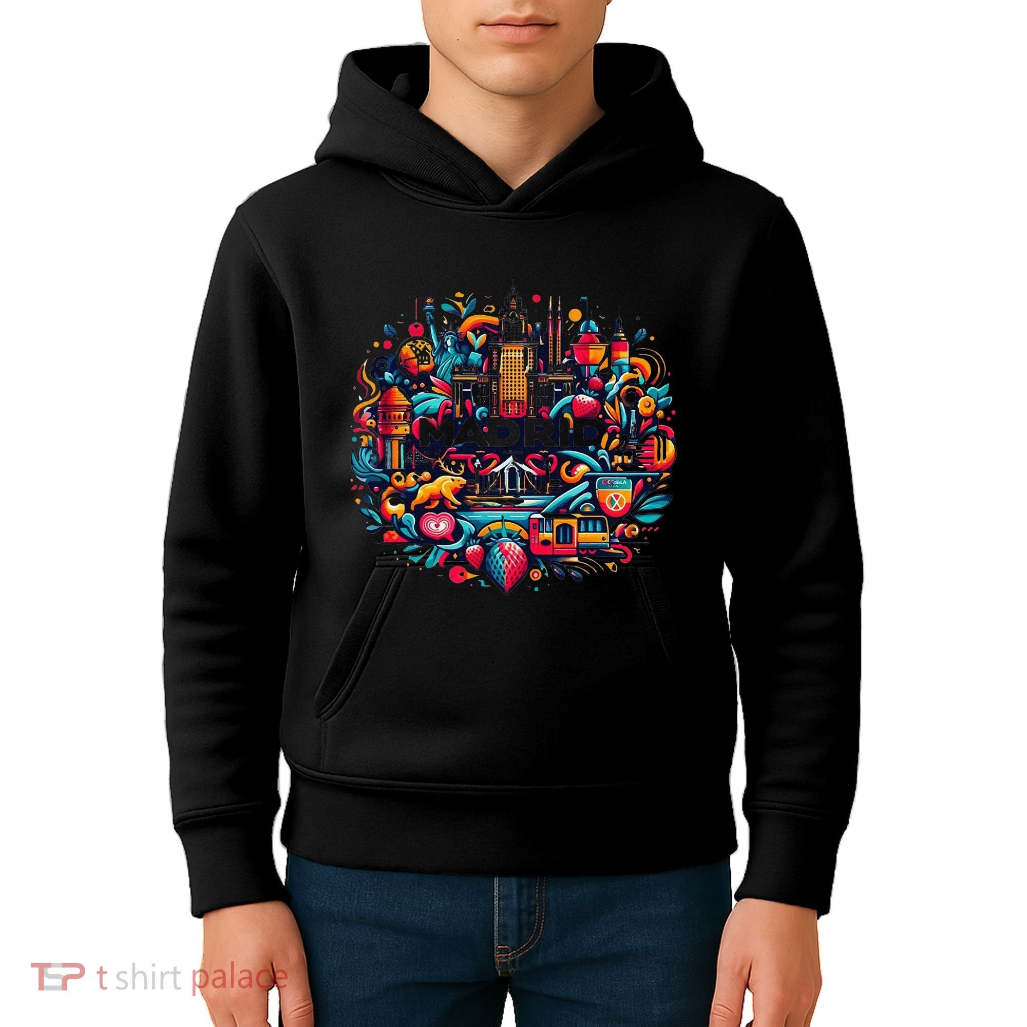 Madrid Espana Madrid Spain Sport Club Kids Hoodie