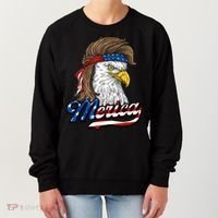 Merica Eagle Mullet 4th Of July American Flag Gift Women's Sweatshirt thumb 0