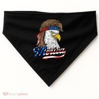 Merica Eagle Mullet 4th Of July American Flag Gift USA-Made Doggie Bandana thumb 0