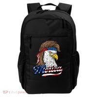 Merica Eagle Mullet 4th Of July American Flag Gift Backpack thumb 0