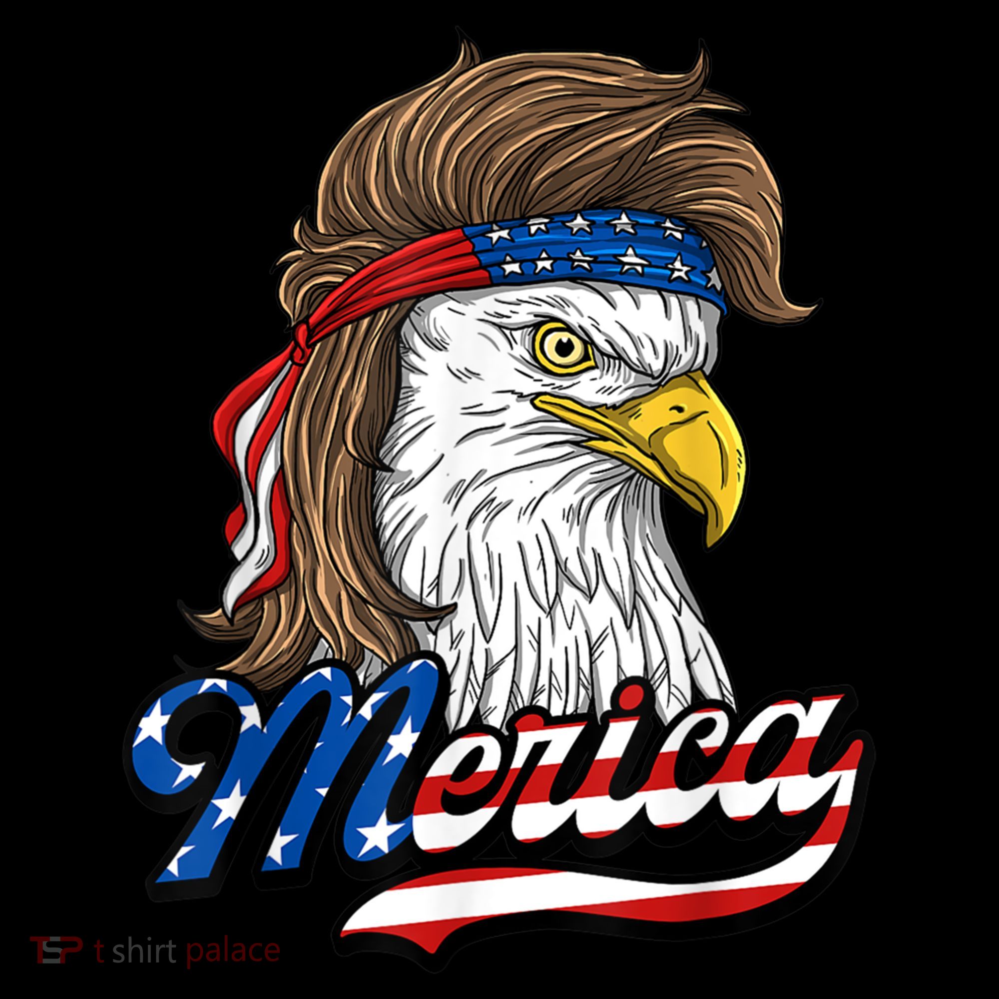 Merica Eagle Mullet 4th Of July American Flag Gift Women's Hoodie