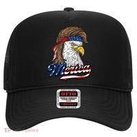 Merica Eagle Mullet 4th Of July American Flag Gift Hat thumb 0