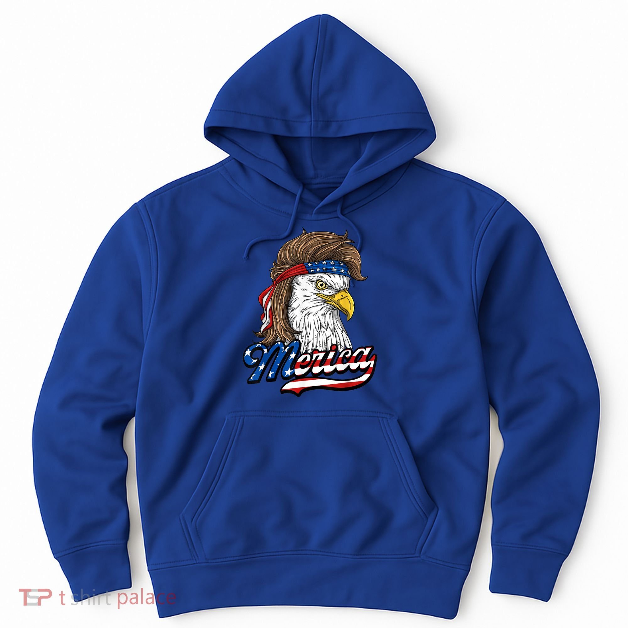 Merica Eagle Mullet 4th Of July American Flag Gift Hoodie
