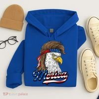 Merica Eagle Mullet 4th Of July American Flag Gift Hoodie thumb 4