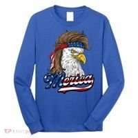 Merica Eagle Mullet 4th Of July American Flag Gift Long Sleeve Shirt thumb 0