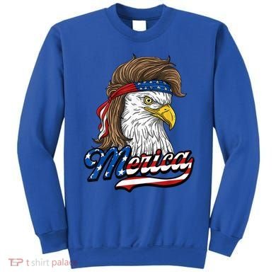 Merica Eagle Mullet 4th Of July American Flag Gift Sweatshirt