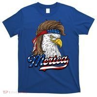 Merica Eagle Mullet 4th Of July American Flag Gift T-Shirt thumb 0