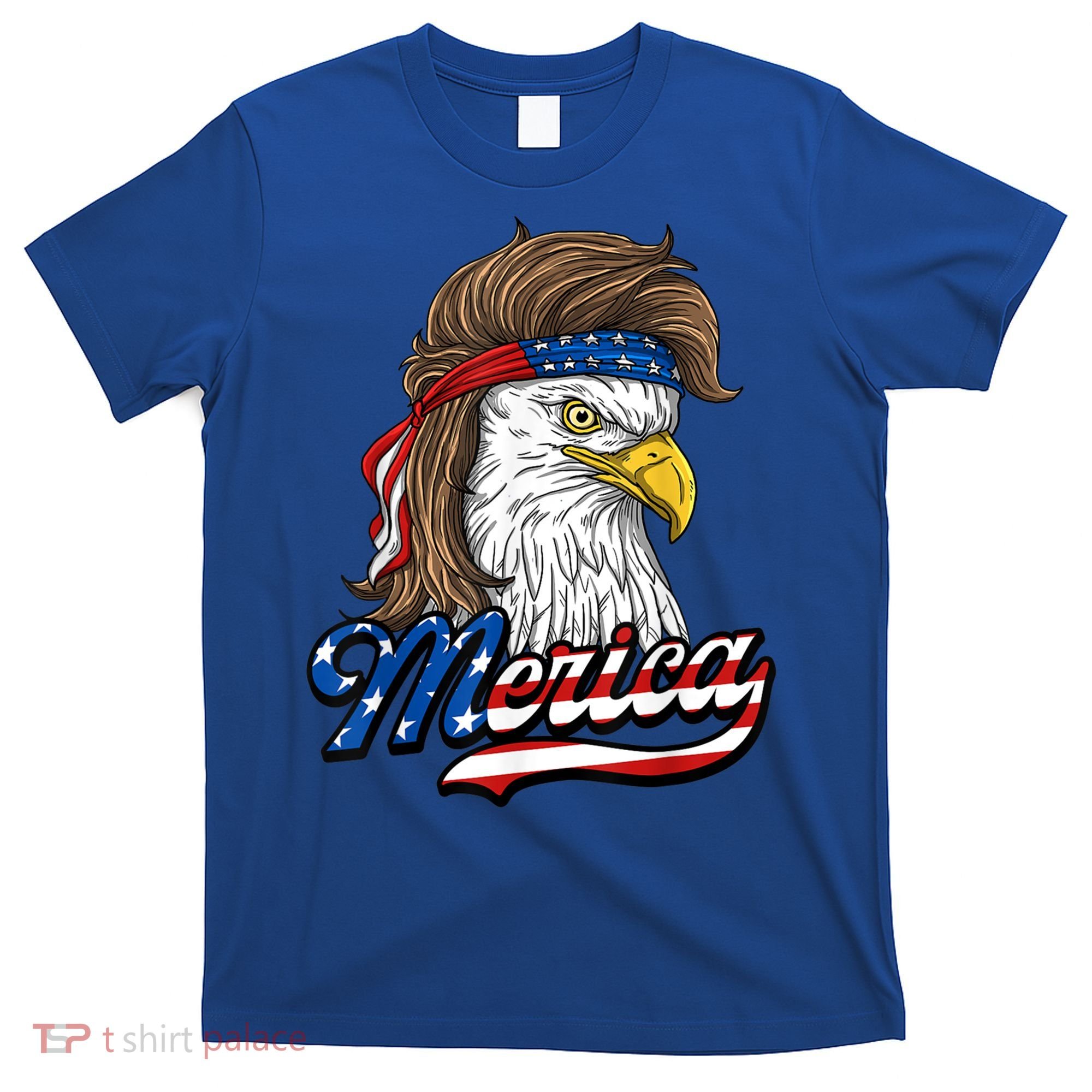 Merica Eagle Mullet 4th Of July American Flag Gift T-Shirt