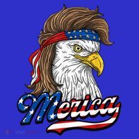 Merica Eagle Mullet 4th Of July American Flag Gift Women's Tank Top thumb 5