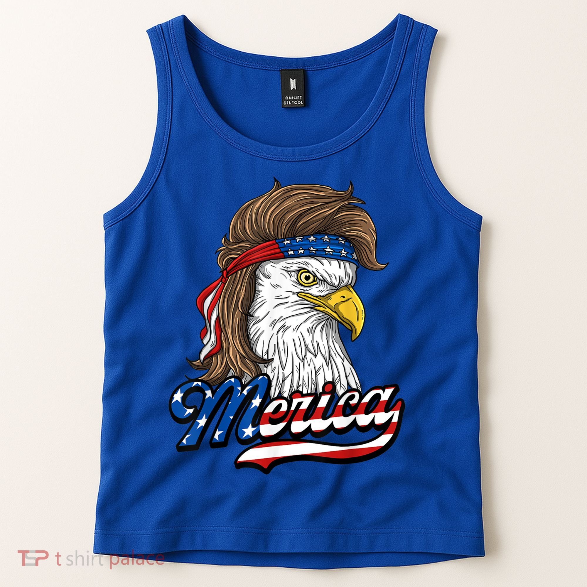 Merica Eagle Mullet 4th Of July American Flag Gift Tank Top