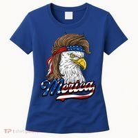 Merica Eagle Mullet 4th Of July American Flag Gift Women's T-Shirt thumb 0