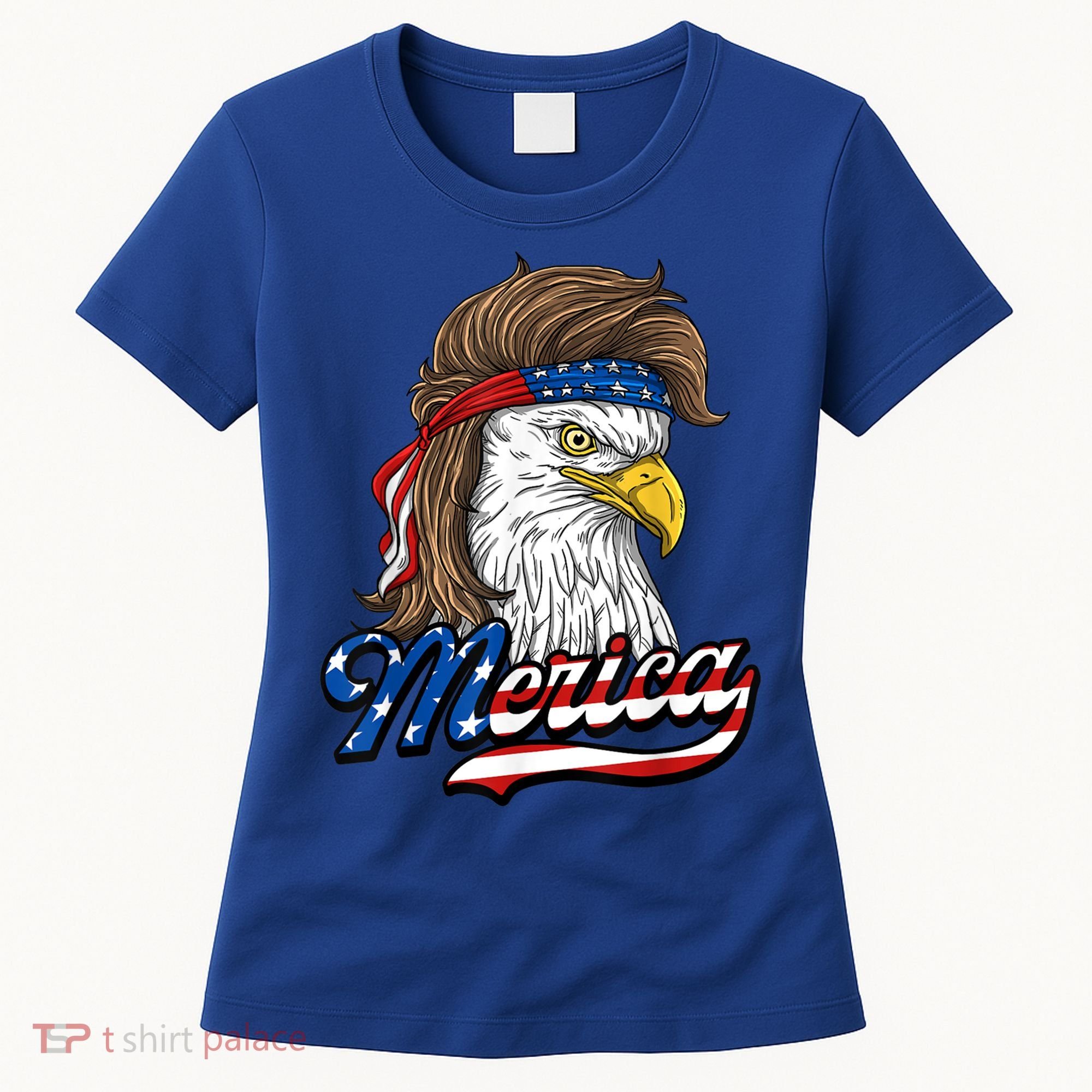 Merica Eagle Mullet 4th Of July American Flag Gift Women's T-Shirt