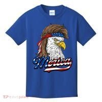 Merica Eagle Mullet 4th Of July American Flag Gift Kids T-Shirt thumb 0
