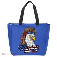 Merica Eagle Mullet 4th Of July American Flag Gift Tote Bag thumb 0