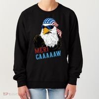 Mericaaaaaw Eagle Mullet Usa American Flag Women's Sweatshirt thumb 0