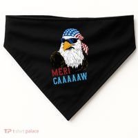 Mericaaaaaw Eagle Mullet Usa American Flag USA-Made Doggie Bandana thumb 0