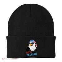 Mericaaaaaw Eagle Mullet Usa American Flag Beanie thumb 0