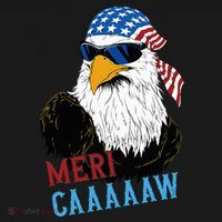 Mericaaaaaw Eagle Mullet Usa American Flag Women's Hoodie thumb 2