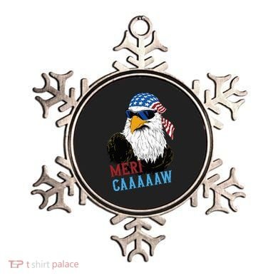 Mericaaaaaw Eagle Mullet Usa American Flag Ornament