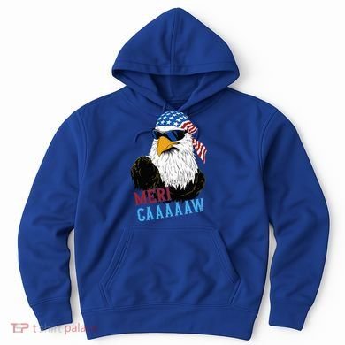 Mericaaaaaw Eagle Mullet Usa American Flag Hoodie