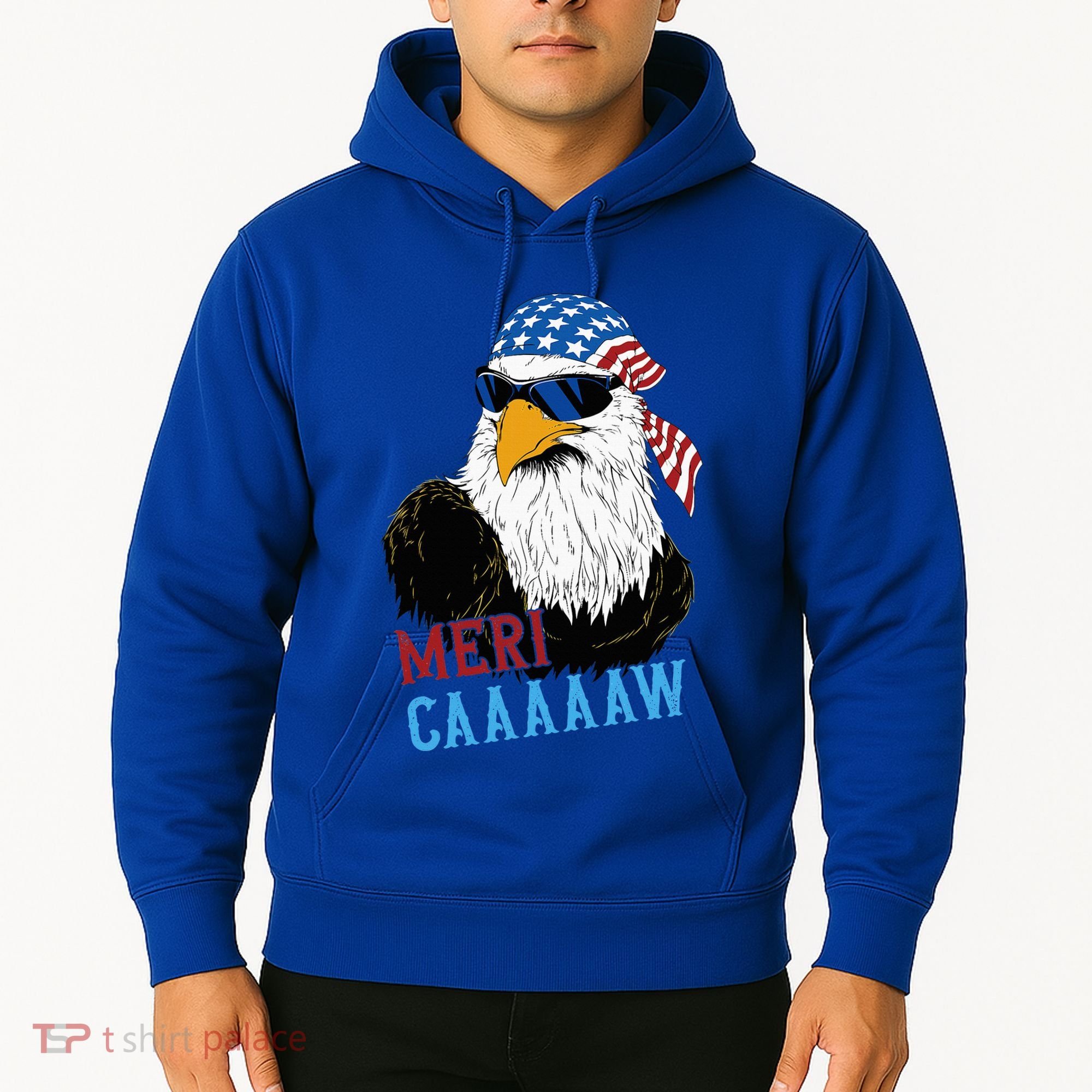Mericaaaaaw Eagle Mullet Usa American Flag Hoodie
