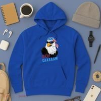 Mericaaaaaw Eagle Mullet Usa American Flag Hoodie thumb 3