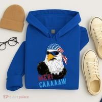 Mericaaaaaw Eagle Mullet Usa American Flag Hoodie thumb 4