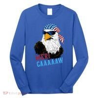 Mericaaaaaw Eagle Mullet Usa American Flag Long Sleeve Shirt thumb 0