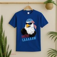 Mericaaaaaw Eagle Mullet Usa American Flag T-Shirt thumb 2