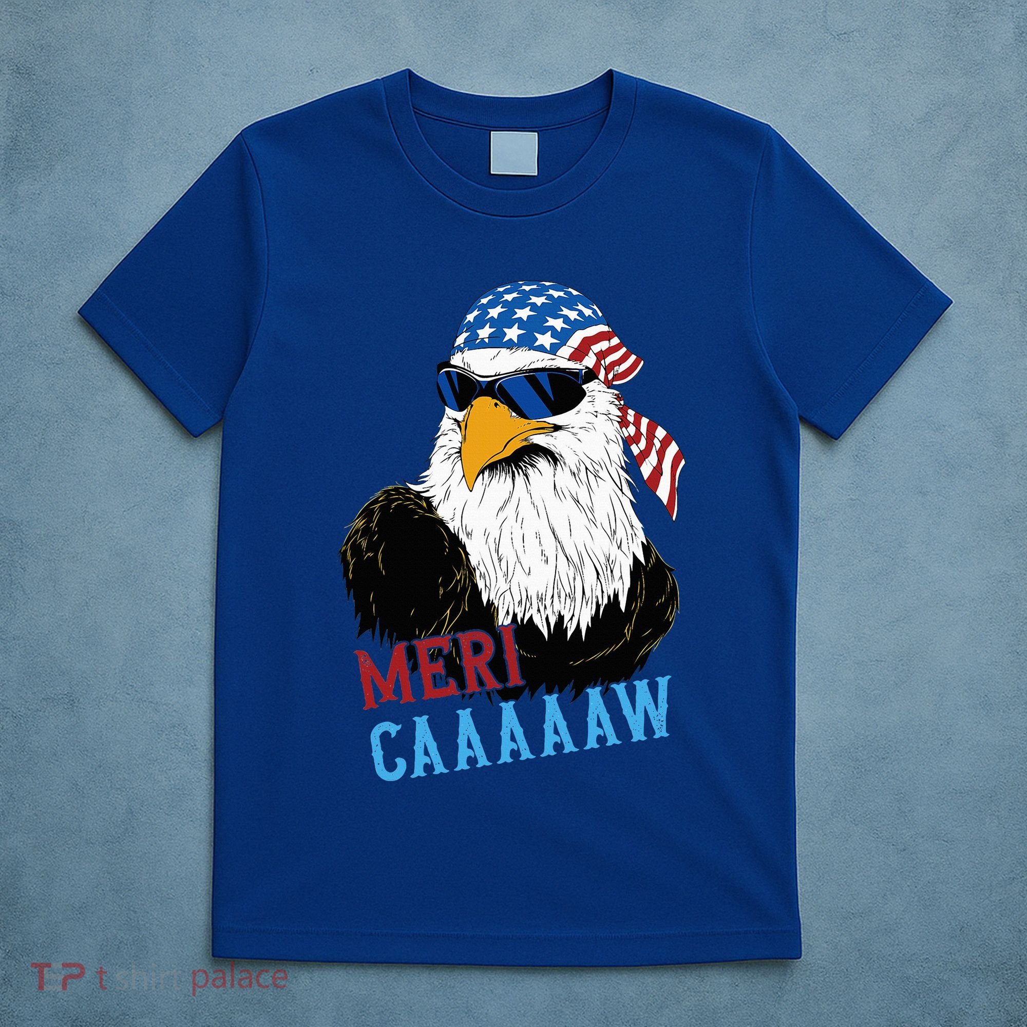 Mericaaaaaw Eagle Mullet Usa American Flag T-Shirt