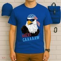 Mericaaaaaw Eagle Mullet Usa American Flag T-Shirt thumb 6