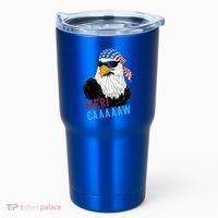 Mericaaaaaw Eagle Mullet Usa American Flag Tumbler thumb 0