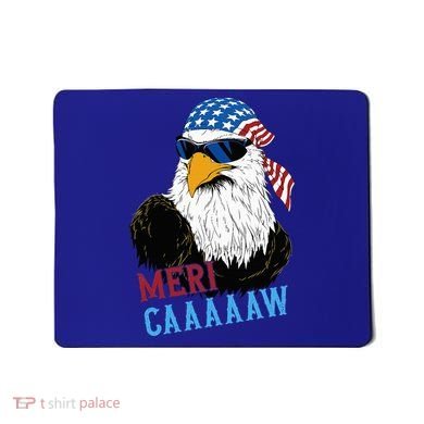 Mericaaaaaw Eagle Mullet Usa American Flag Mousepad