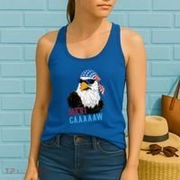 Mericaaaaaw Eagle Mullet Usa American Flag Women's Tank Top thumb 2