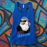 Mericaaaaaw Eagle Mullet Usa American Flag Women's Tank Top thumb 3