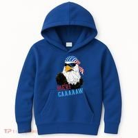 Mericaaaaaw Eagle Mullet Usa American Flag Kids Hoodie thumb 0