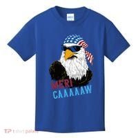 Mericaaaaaw Eagle Mullet Usa American Flag Kids T-Shirt thumb 0