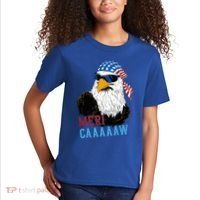 Mericaaaaaw Eagle Mullet Usa American Flag Kids T-Shirt thumb 2